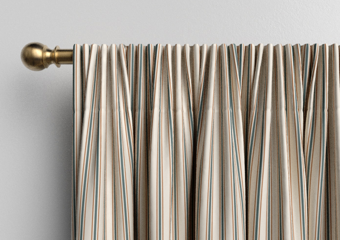 The British Stripe Co. Mary, Teignbridge No.1 - Made to Measure Curtains - Image 9